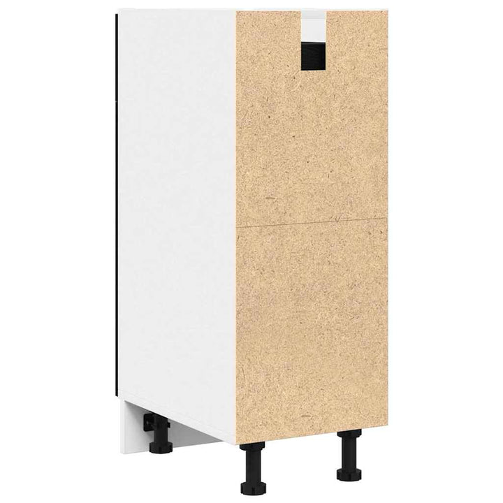 Hængeskab med skuffe Sort eg 30 x 46 x 81,5 cm Konstrueret træ