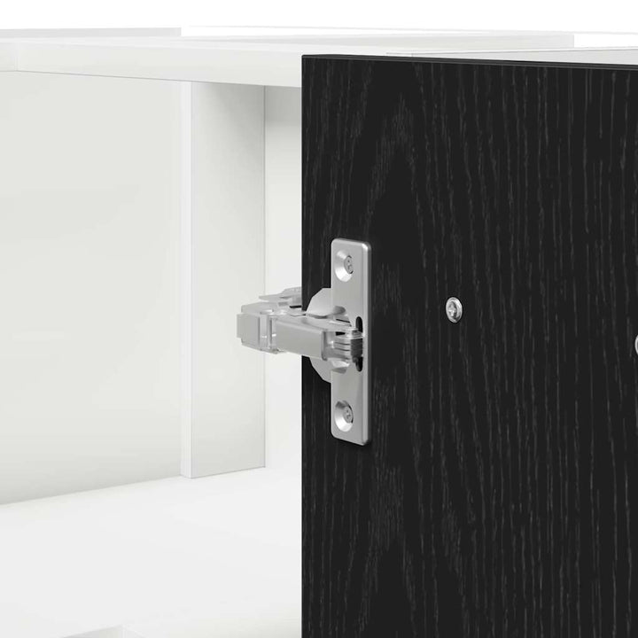 Hængeskab Sort eg 75,5 x 75,5 x 80,5 cm Konstrueret træ