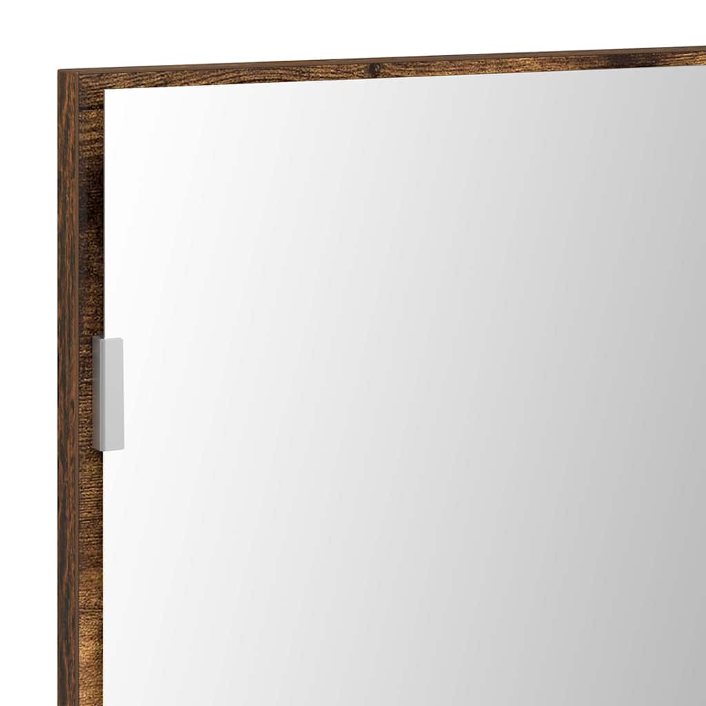 Spejl Brun 80 x 37 cm Glas og Ingeniørtræ