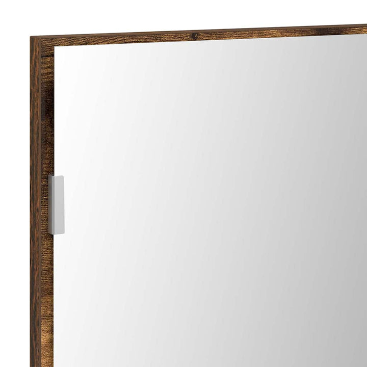 Spejl Brun 80 x 37 cm Glas og Ingeniørtræ