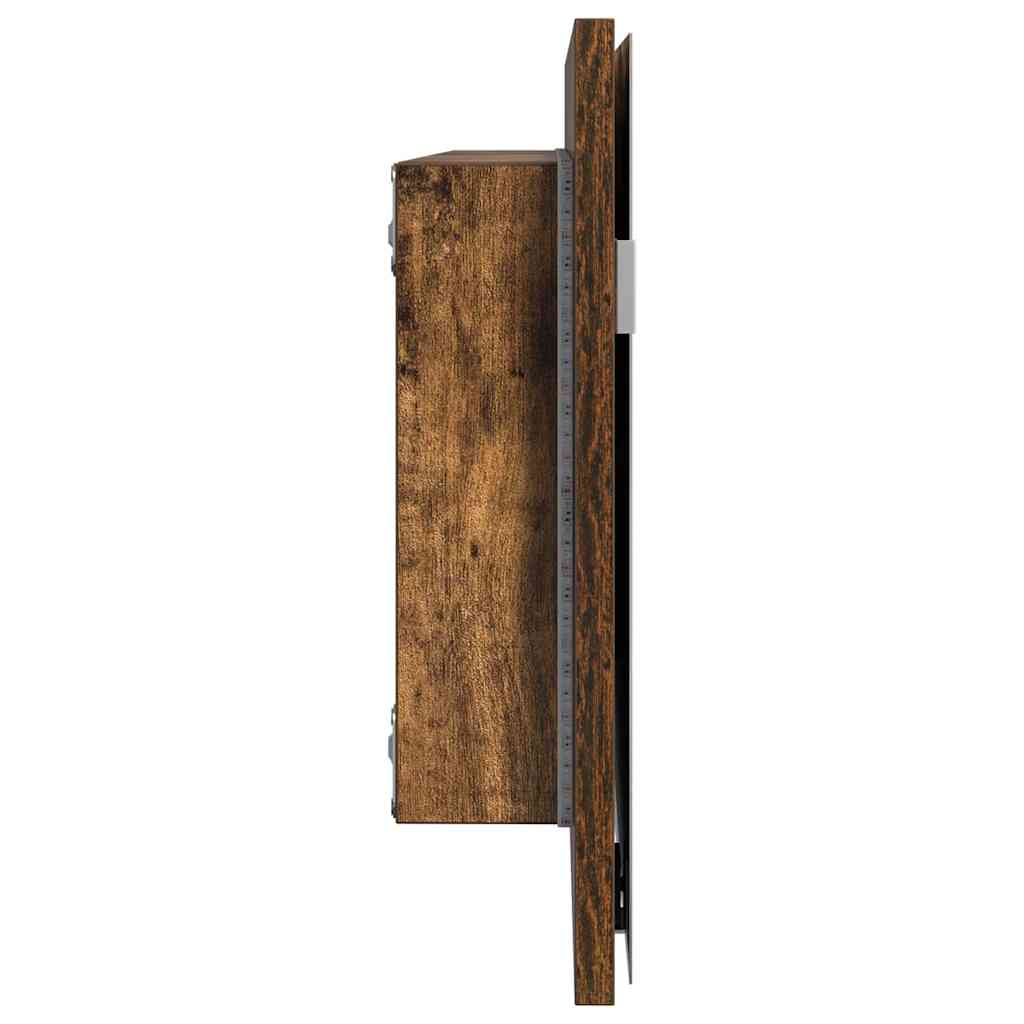 Spejl Brun 80 x 37 cm Glas og Ingeniørtræ