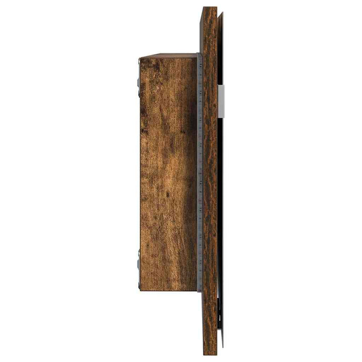 Spejl Brun 80 x 37 cm Glas og Ingeniørtræ