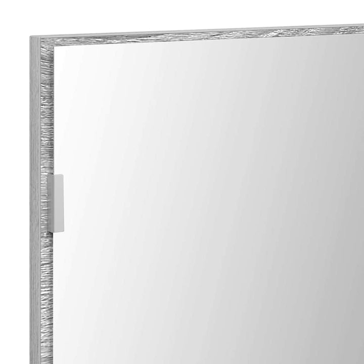 Spejl Høj grå sonoma 80 x 37 cm Glas og Ingeniørtræ