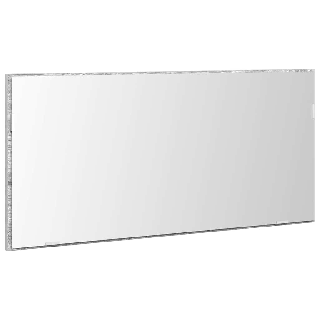 Spejl Høj grå sonoma 80 x 37 cm Glas og Ingeniørtræ