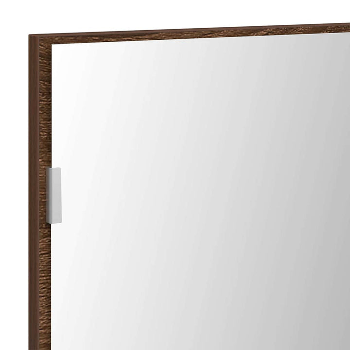 Spejl Brun eg 80 x 37 cm Glas og Ingeniørtræ