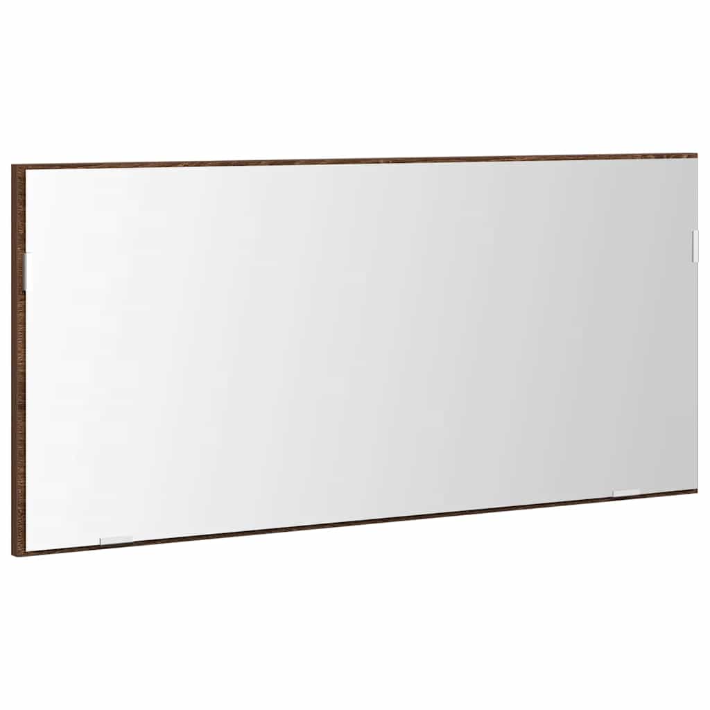 Spejl Brun eg 80 x 37 cm Glas og Ingeniørtræ