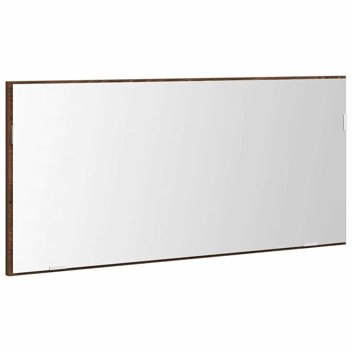Spejl Brun eg 80 x 37 cm Glas og Ingeniørtræ