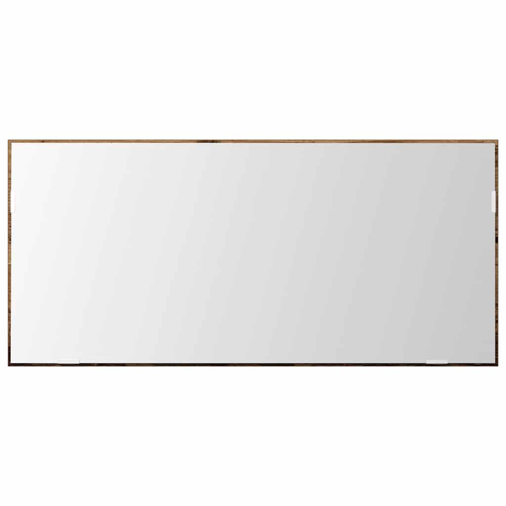 Spejl Gammelt træ 80 x 37 cm Glas og Ingeniørtræ