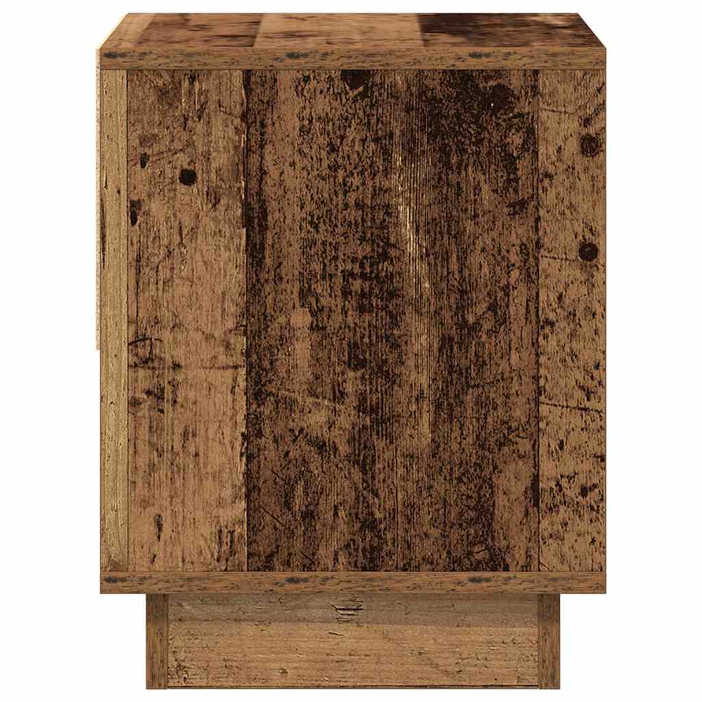 Natbord med skuffe Gammelt træ 45 x 34 x 44 cm Konstrueret træ