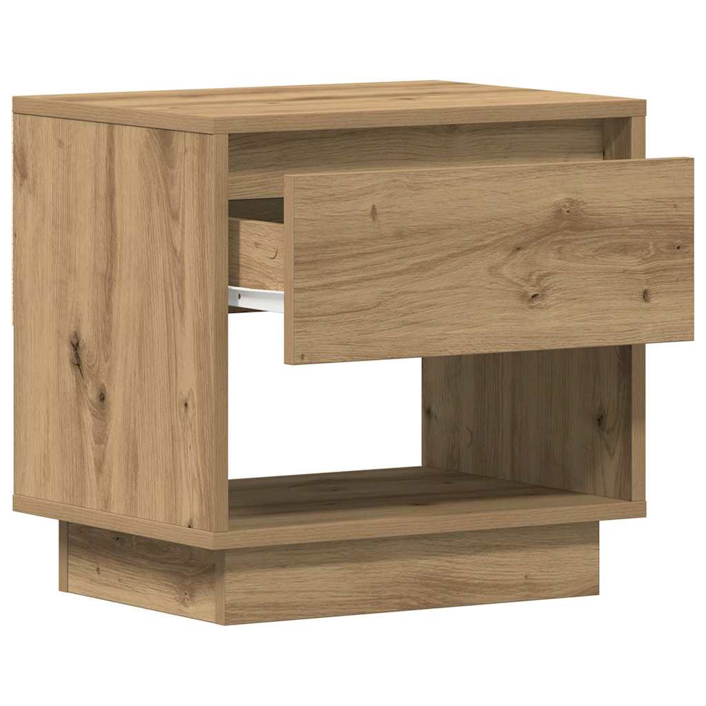 Natbord 2 pcs Artisan Egetræ 45 x 34 x 44 cm Konstrueret træ