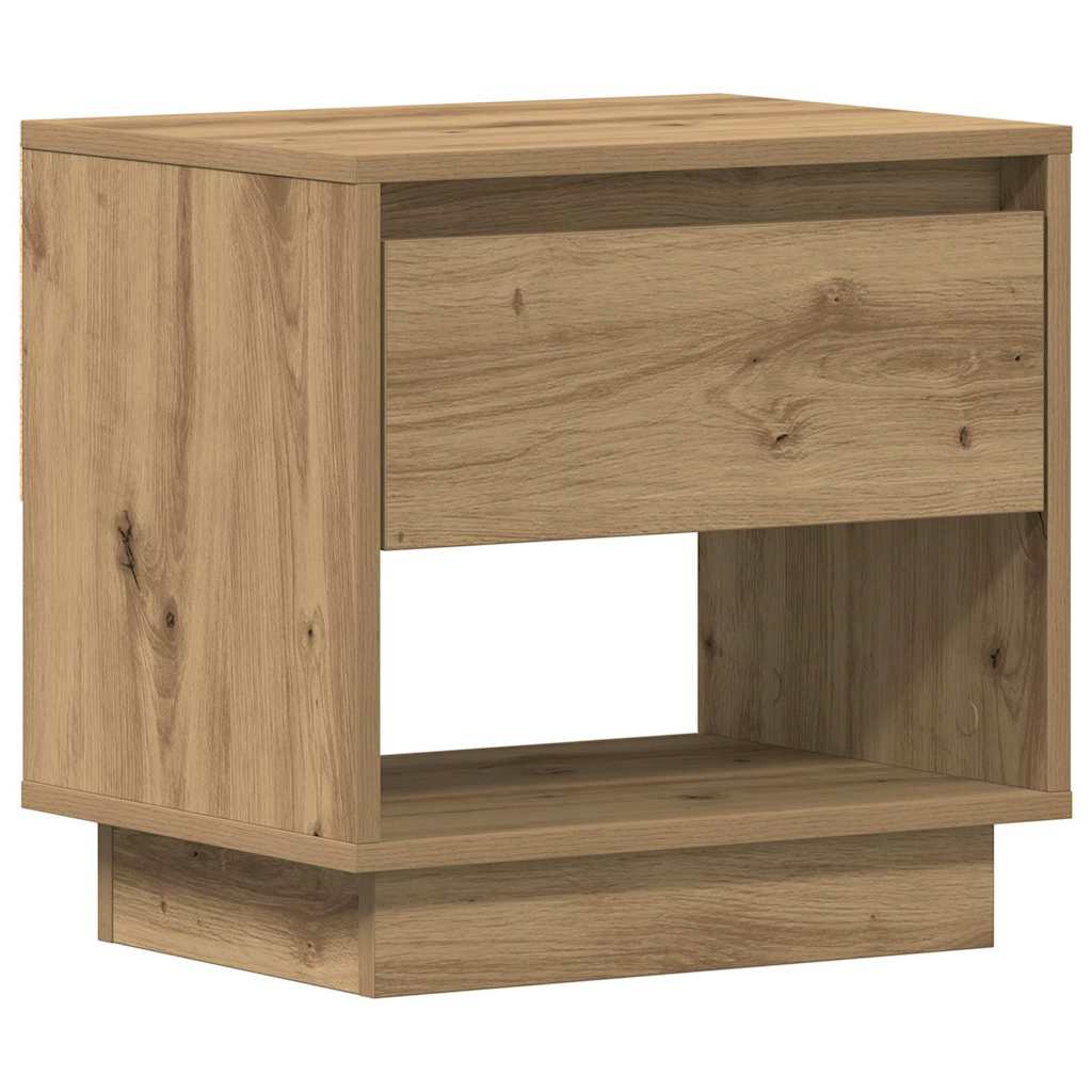 Natbord 2 pcs Artisan Egetræ 45 x 34 x 44 cm Konstrueret træ
