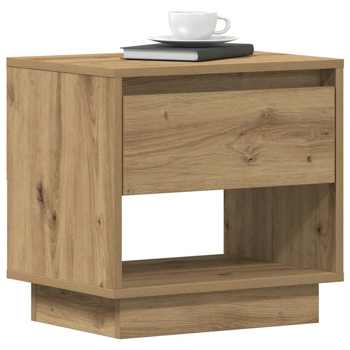 Natbord 2 pcs Artisan Egetræ 45 x 34 x 44 cm Konstrueret træ
