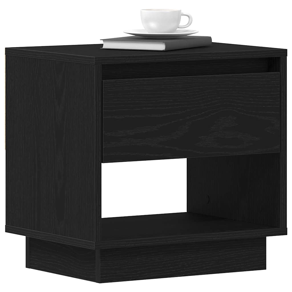 Natbord Sort eg 45 x 34 x 44 cm Konstrueret træ