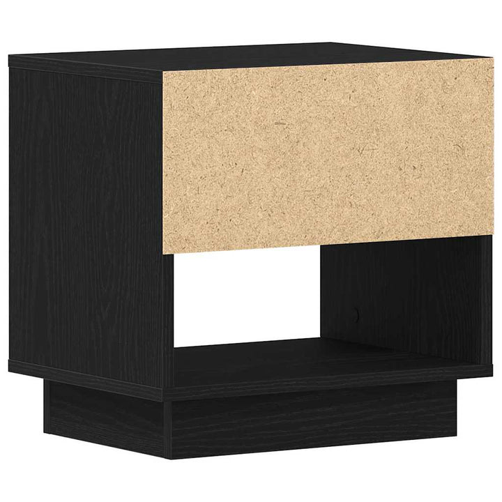 Natbord 2 pcs Sort eg 45 x 34 x 44 cm Konstrueret træ