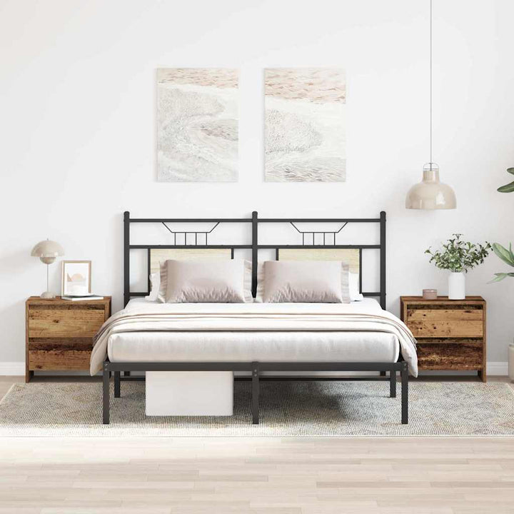 Natskab 2 pcs Gammelt træ 45 x 34 x 44,5 cm Konstrueret træ