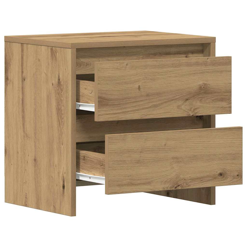 Natskab 2 pcs Artisan Egetræ 45 x 34 x 44,5 cm Konstrueret træ