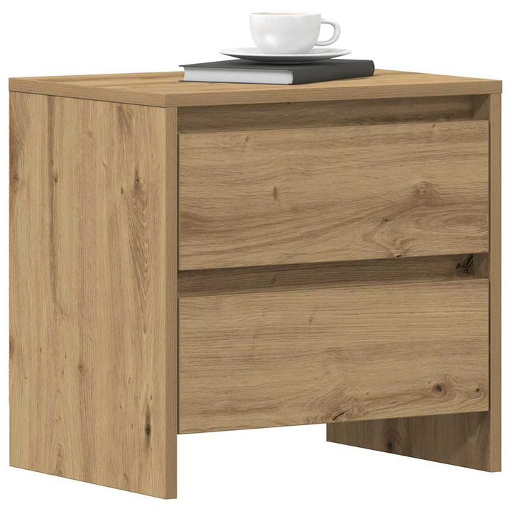 Natskab 2 pcs Artisan Egetræ 45 x 34 x 44,5 cm Konstrueret træ