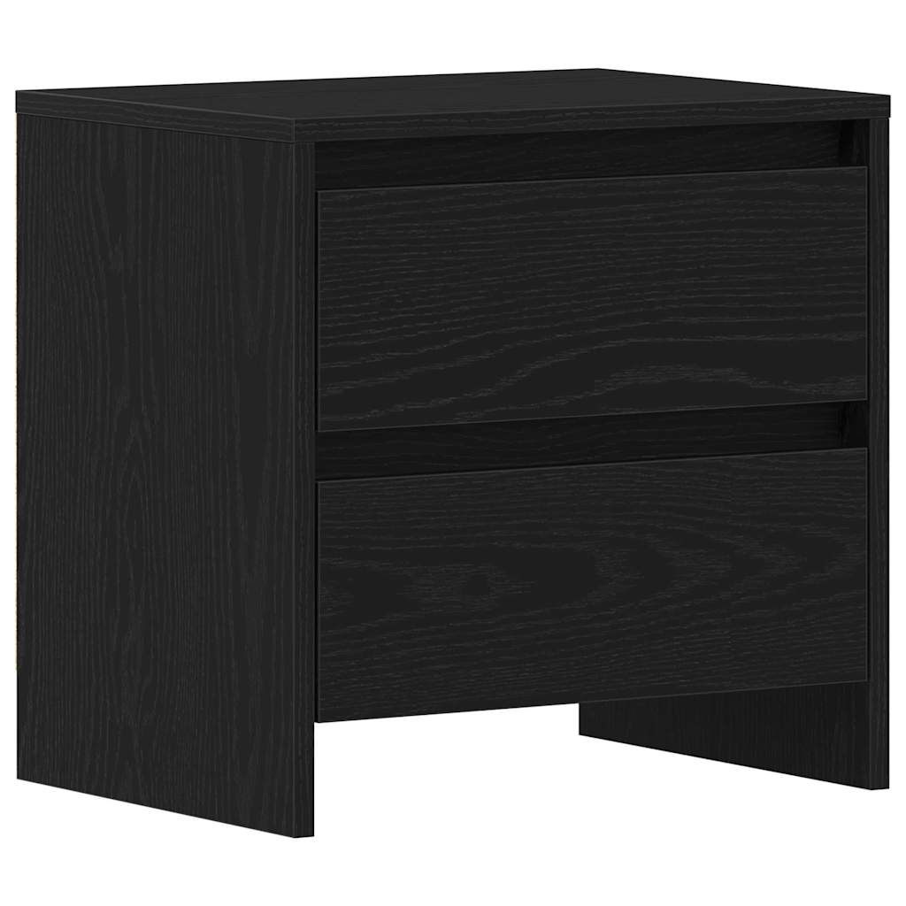 Natskab med skuffe Sort eg 45 x 34 x 44,5 cm Konstrueret træ