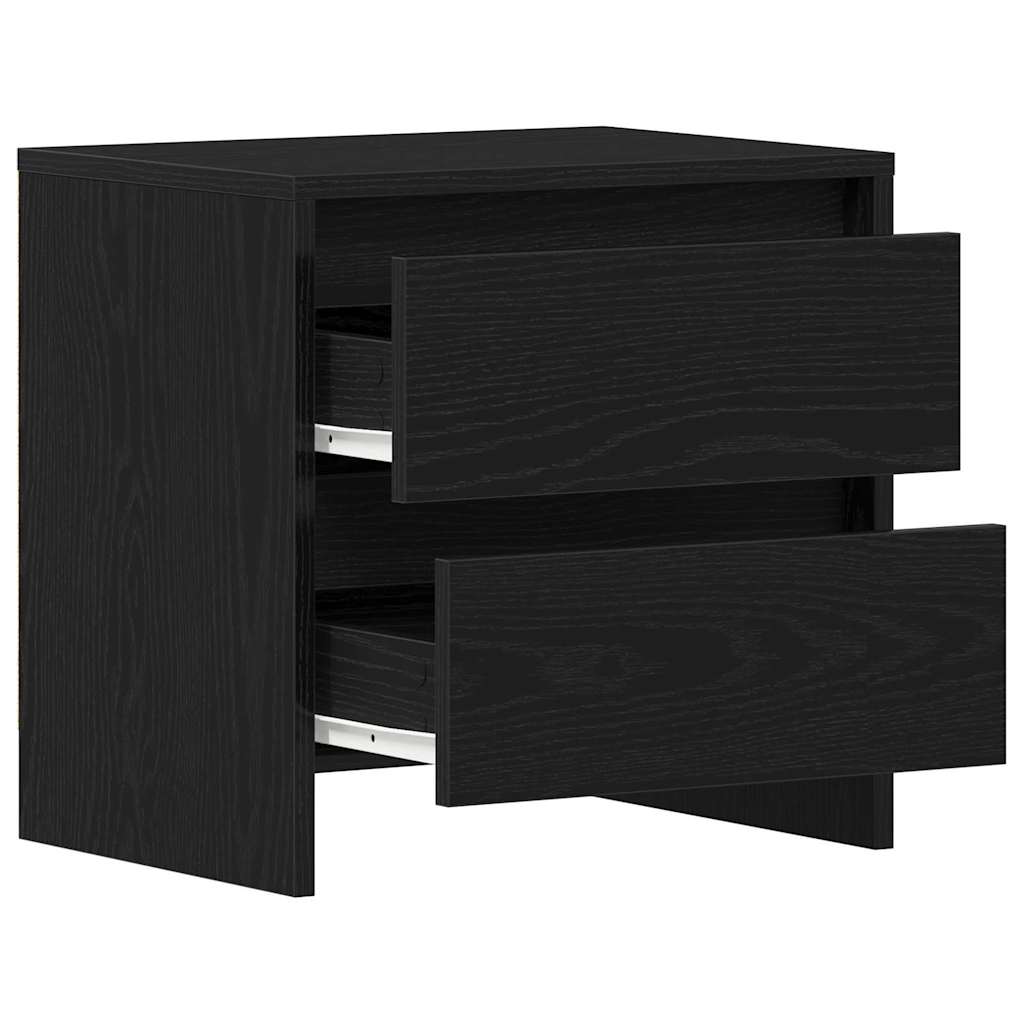 Natskab med skuffe Sort eg 45 x 34 x 44,5 cm Konstrueret træ