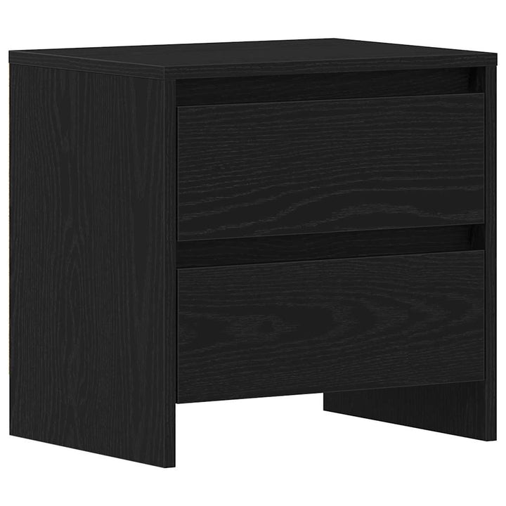 Natskab 2 pcs Sort eg 45 x 34 x 44,5 cm Konstrueret træ