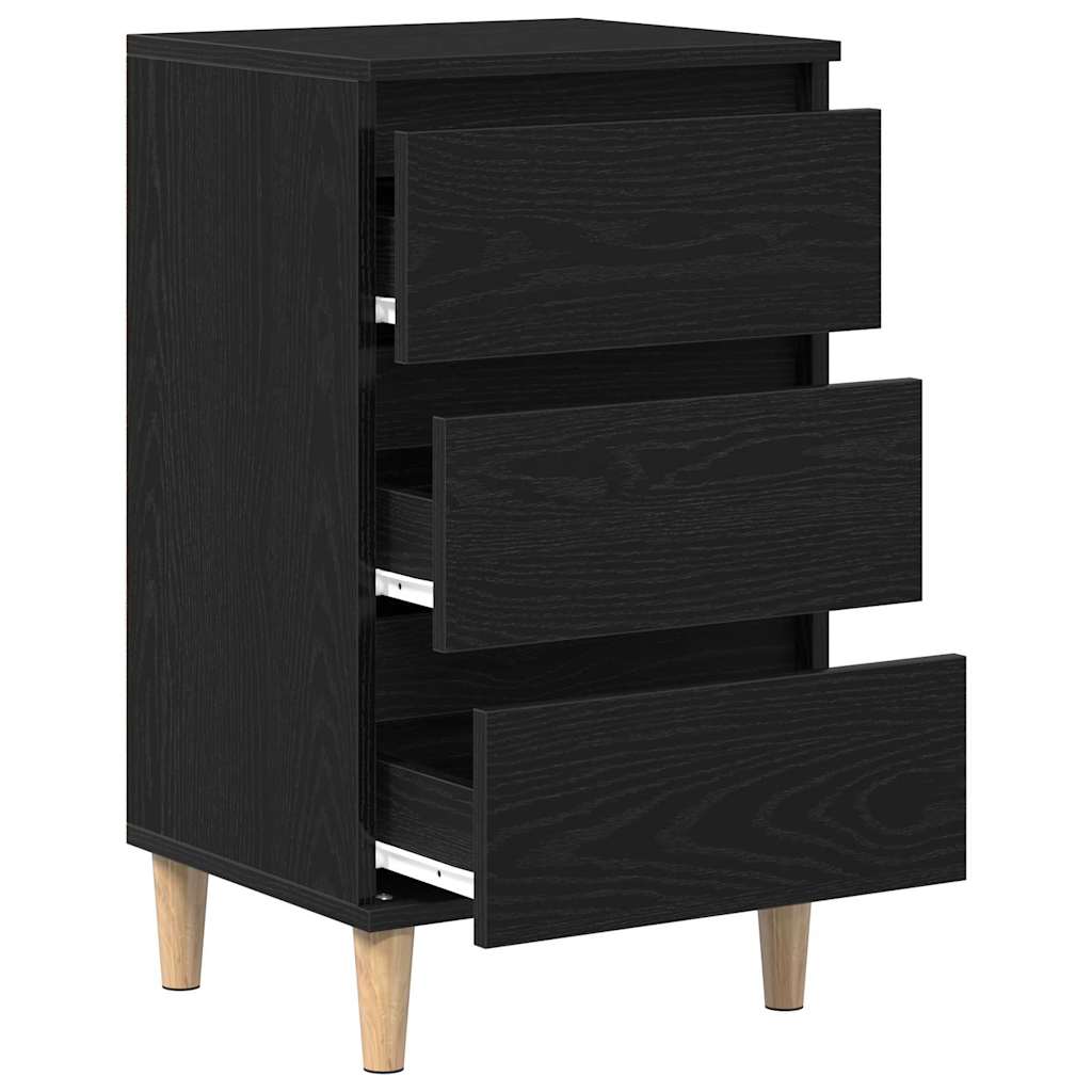 Natskab Sort eg 40 x 35 x 70 cm Konstrueret træ