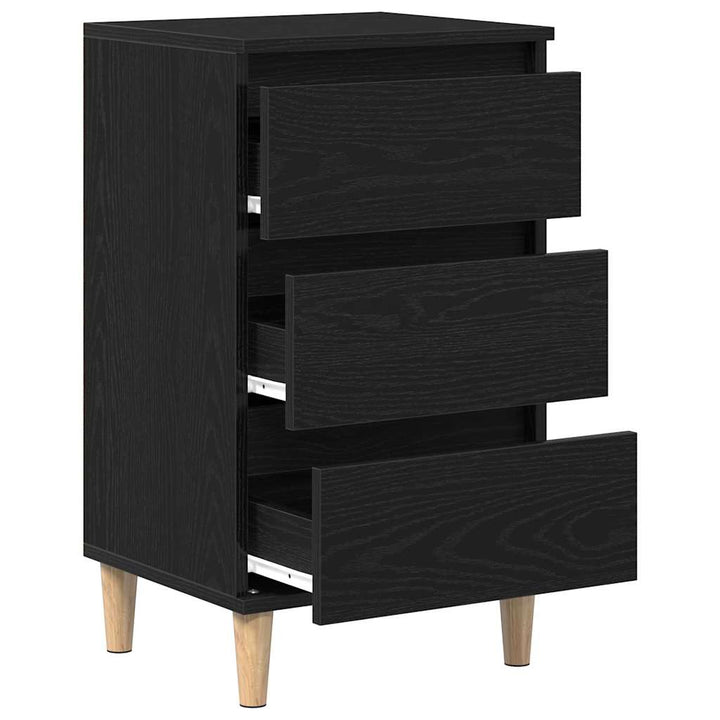Natskab Sort eg 40 x 35 x 70 cm Konstrueret træ