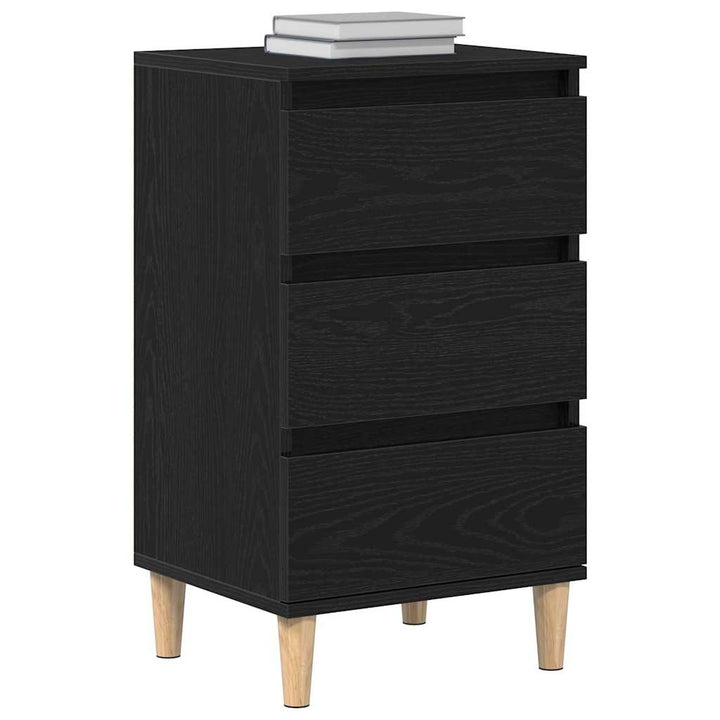 Natskab Sort eg 40 x 35 x 70 cm Konstrueret træ