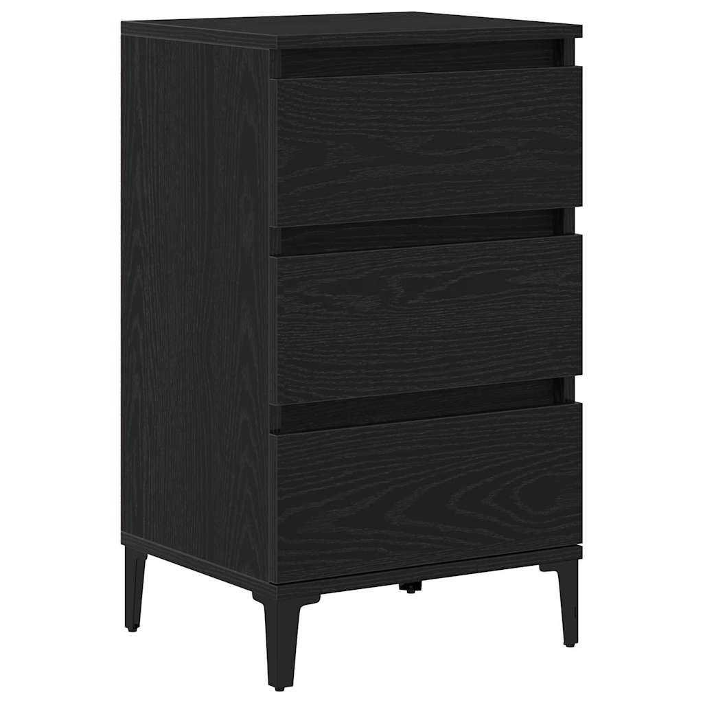 Natskab Sort eg 45 x 35 x 44 cm Konstrueret træ