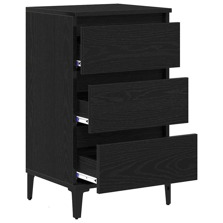 Natskab Sort eg 45 x 35 x 44 cm Konstrueret træ