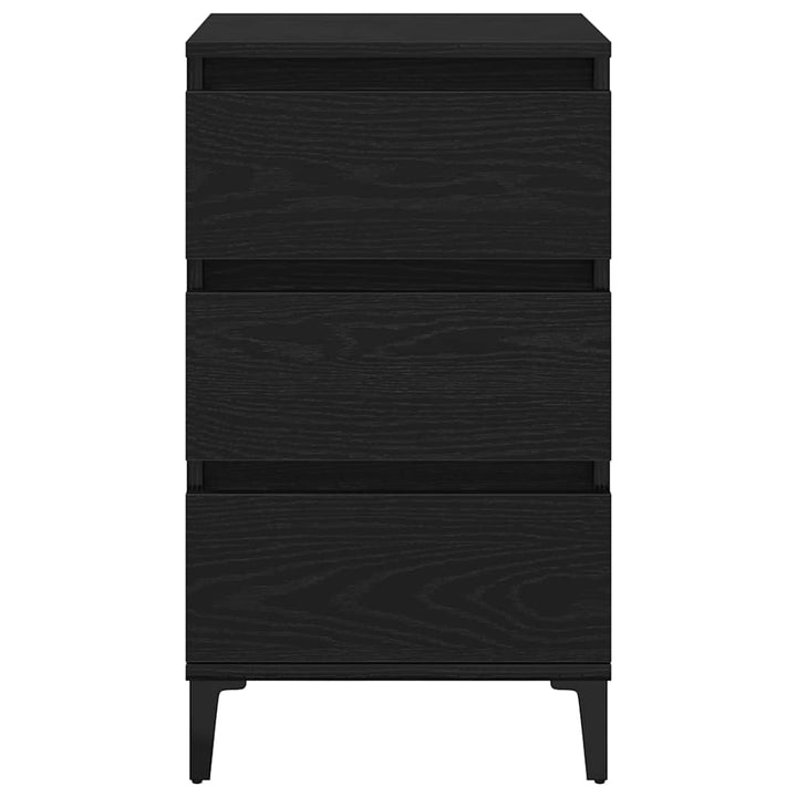 Natskab Sort eg 45 x 35 x 44 cm Konstrueret træ