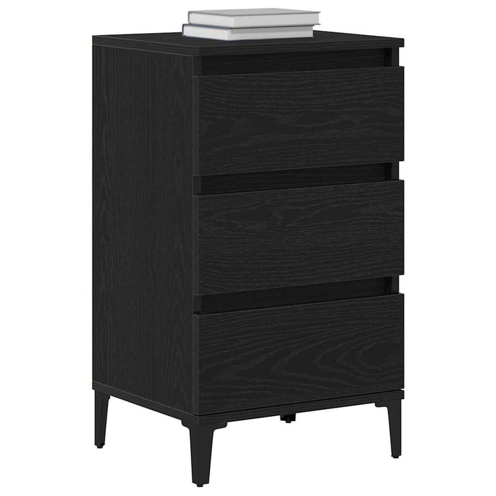Natskab Sort eg 45 x 35 x 44 cm Konstrueret træ