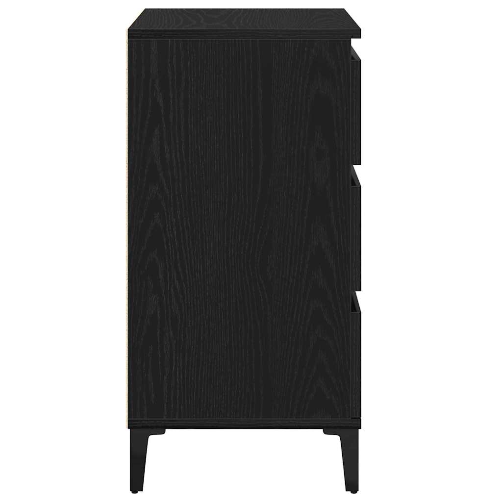 Natskab Sort eg 45 x 35 x 44 cm Konstrueret træ