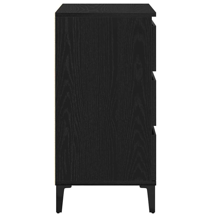 Natskab Sort eg 45 x 35 x 44 cm Konstrueret træ