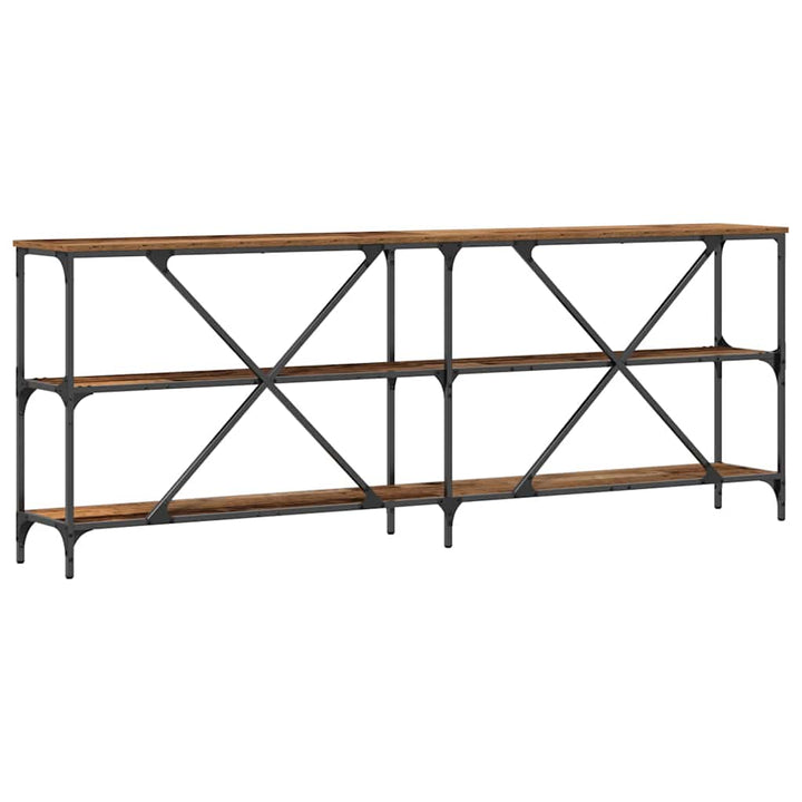 Konsolbord Gammelt træ 200 x 30 x 75 cm Konstrueret træ