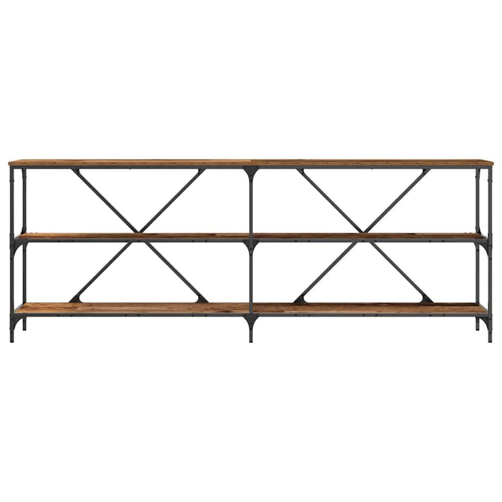 Konsolbord Gammelt træ 200 x 30 x 75 cm Konstrueret træ