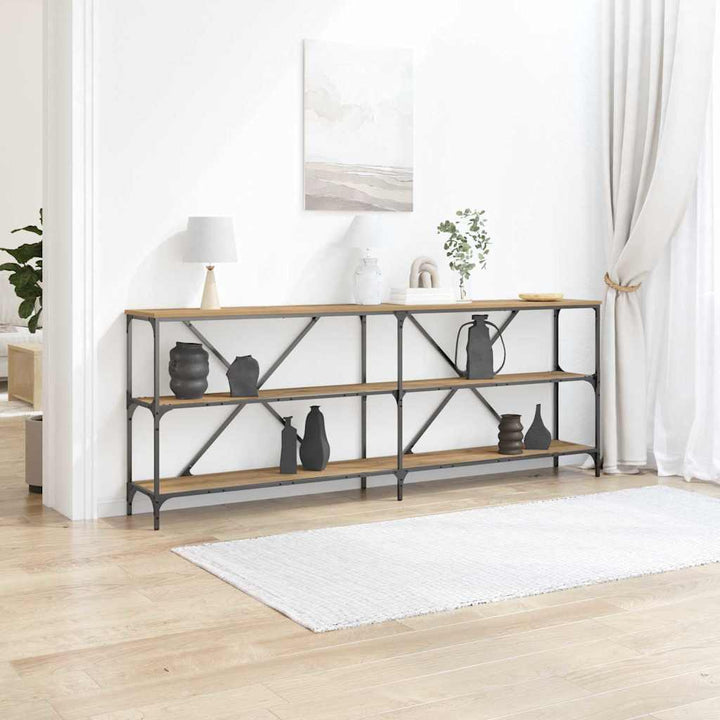 Konsolbord Artisan eg 200 x 30 x 75 cm Konstrueret træ