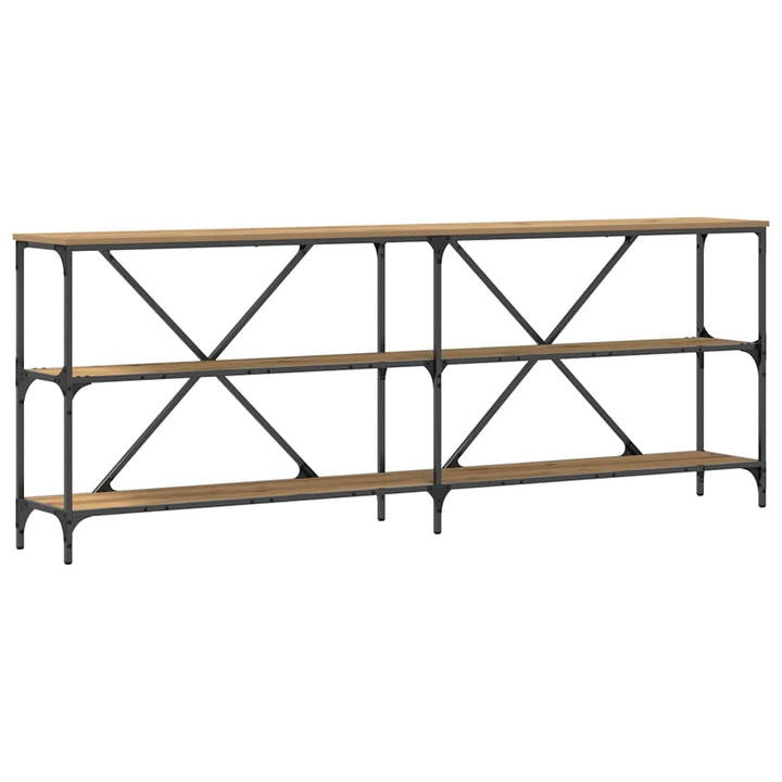 Konsolbord Artisan eg 200 x 30 x 75 cm Konstrueret træ