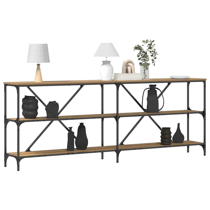 Konsolbord Artisan eg 200 x 30 x 75 cm Konstrueret træ