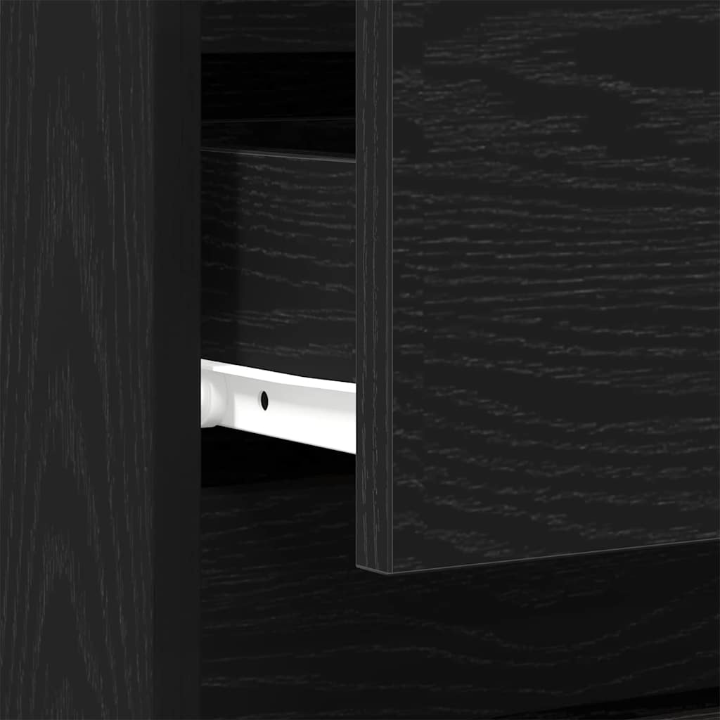 Natskab Sort eg 40 x 35 x 50 cm Konstrueret træ