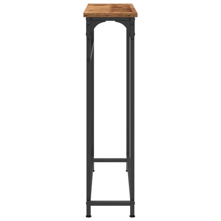 Konsolbord Gammelt træ 75 x 19,5 x 75 cm Konstrueret træ