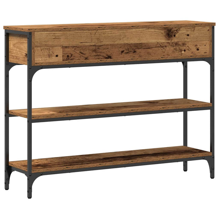 Konsolbord Gammelt træ 100 x 25 x 75 cm Konstrueret træ