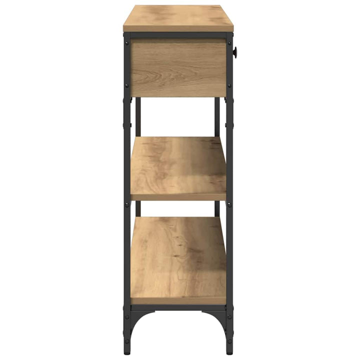 Konsolbord Artisan Egetræ 100 x 25 x 75 cm Konstrueret træ