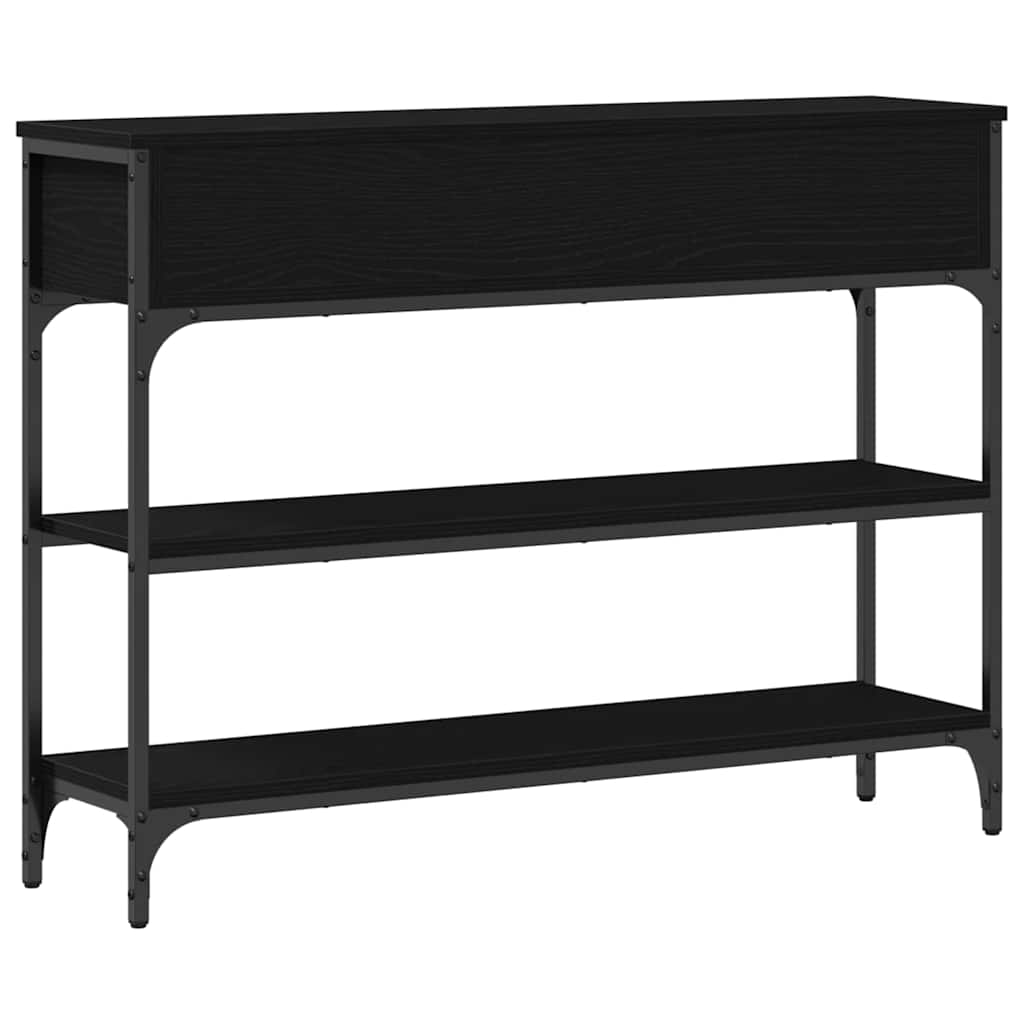 Konsolbord Sort eg 100 x 25 x 75 cm Konstrueret træ