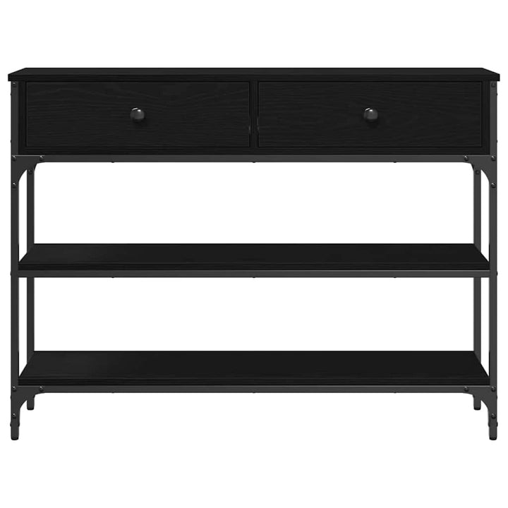 Konsolbord Sort eg 100 x 25 x 75 cm Konstrueret træ