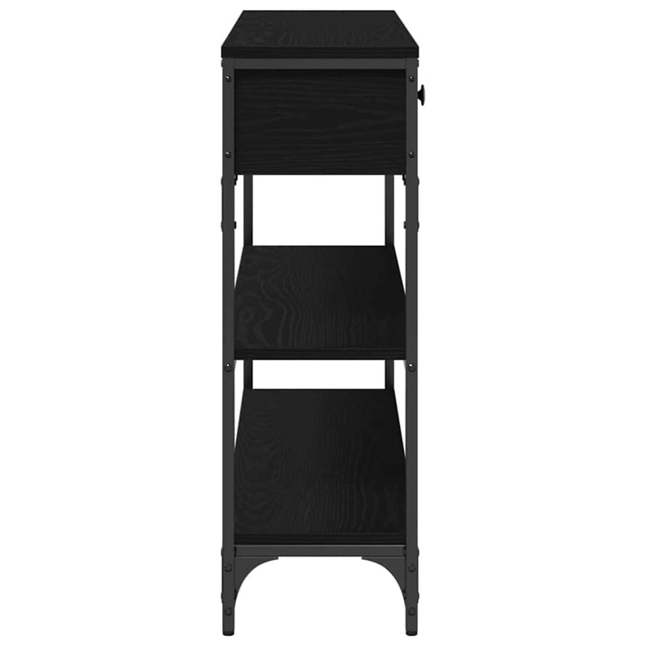 Konsolbord Sort eg 100 x 25 x 75 cm Konstrueret træ
