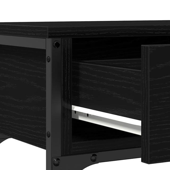 Konsolbord Sort eg 72,5 x 25 x 75 cm Konstrueret træ