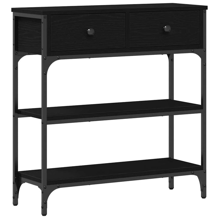 Konsolbord Sort eg 72,5 x 25 x 75 cm Konstrueret træ
