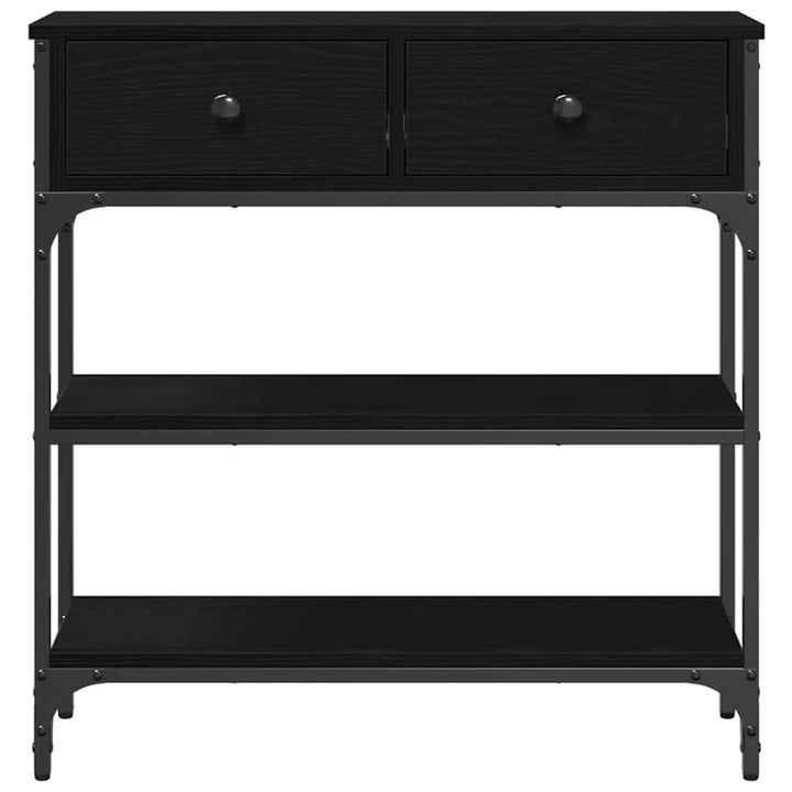 Konsolbord Sort eg 72,5 x 25 x 75 cm Konstrueret træ