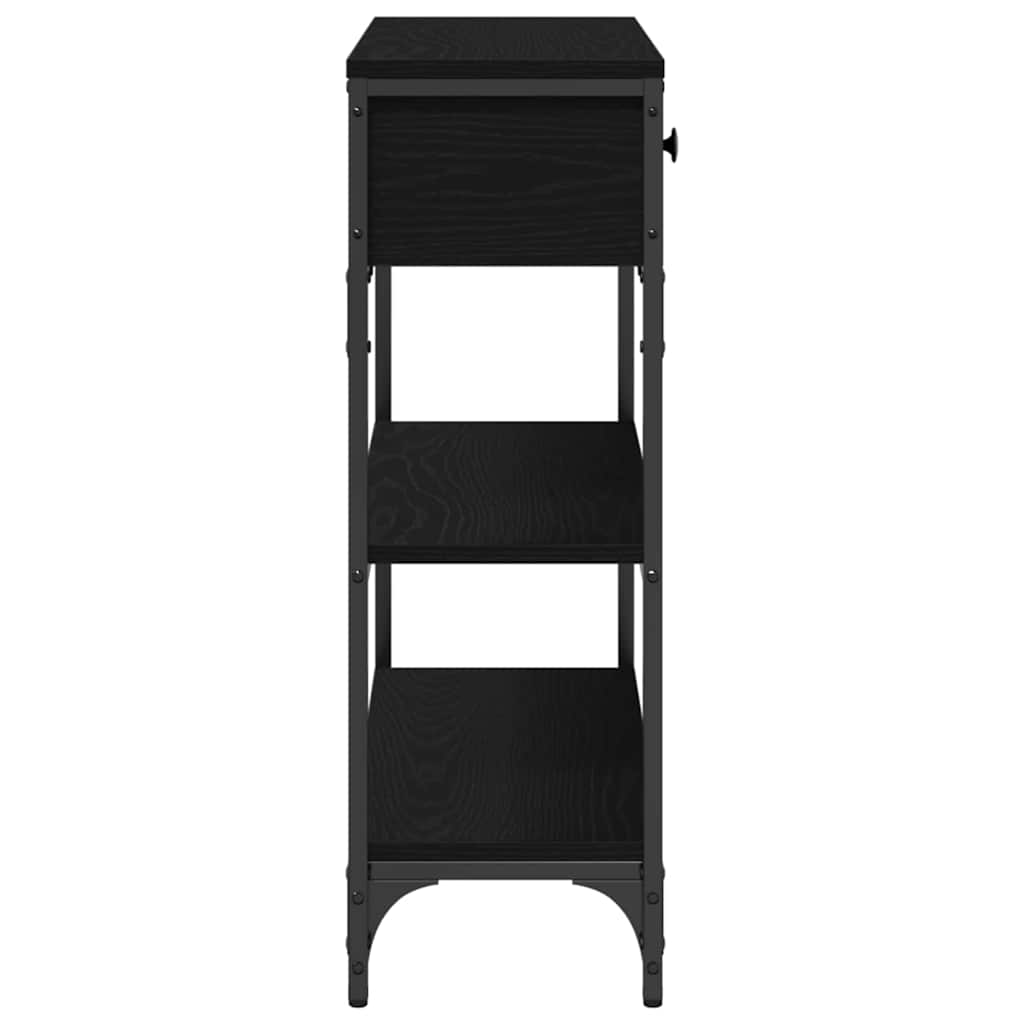 Konsolbord Sort eg 72,5 x 25 x 75 cm Konstrueret træ