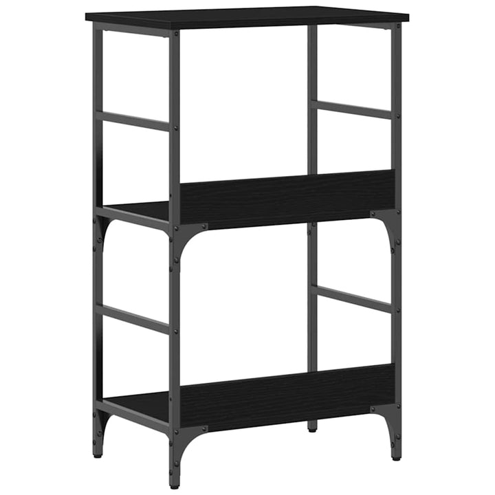Bogreol Sort eg 50 x 33 x 82 cm Konstrueret træ